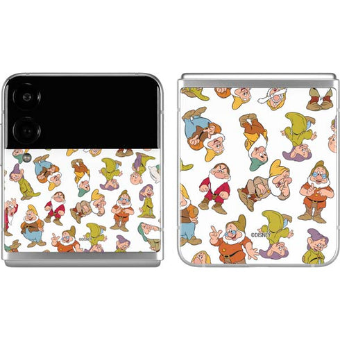 Disney Snow White Dwarfs Pattern Galaxy Z Flip4 5G Skin